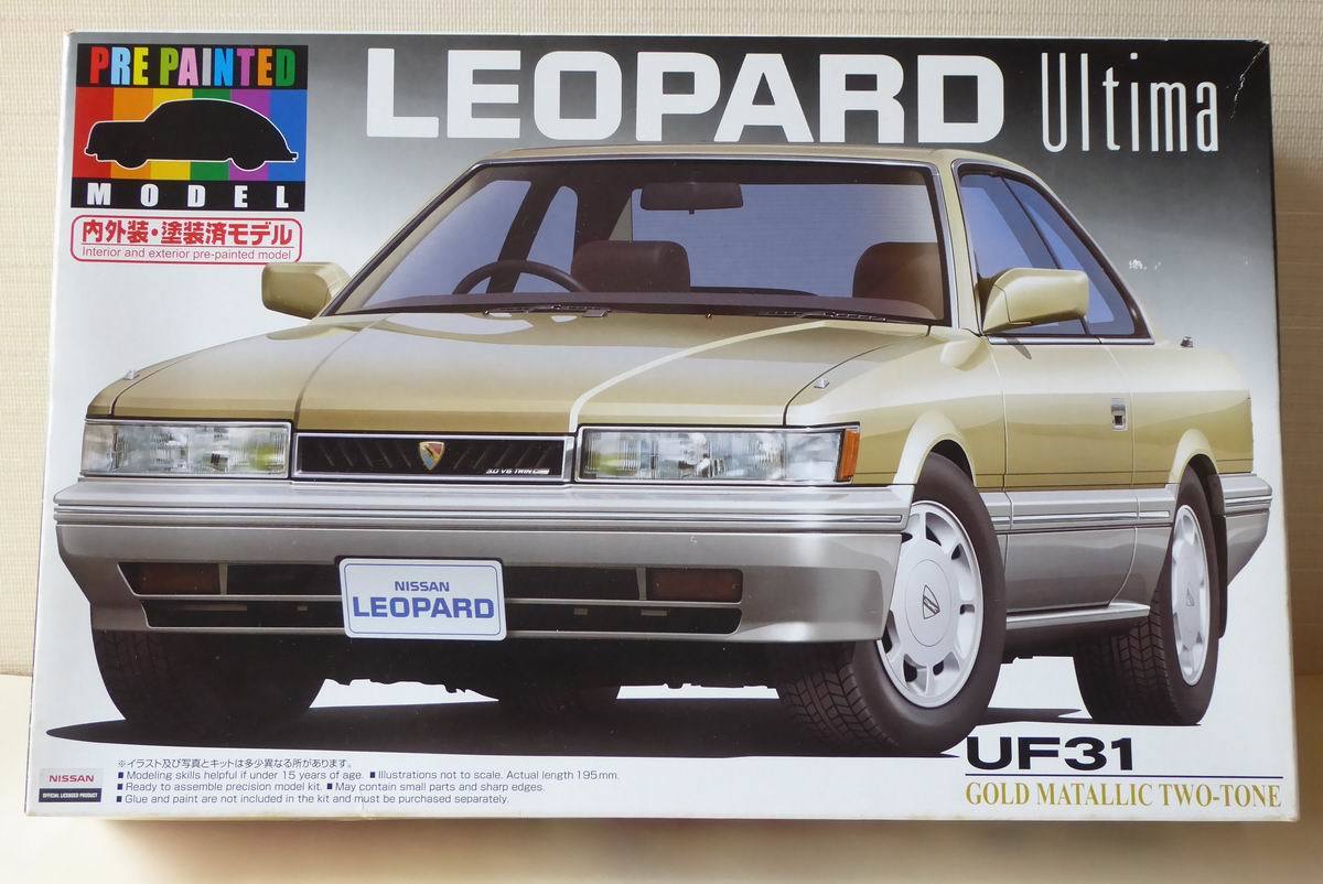 ★☆アオシマ 青島 日産 レパード F31 プリペイントキット 1/24 ゴールド☆★