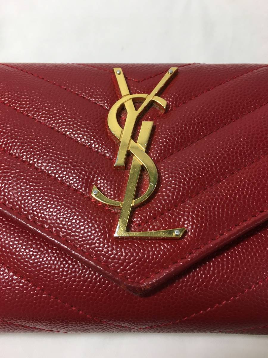 GIU31803 中古品 Yves Saint Laurent イブサンローラン 長財布 