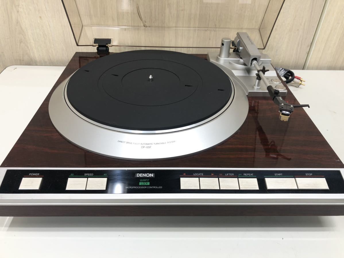 (Jn33) DENON DP-65F レコードプレーヤー 通電、再生確認済 DL-60 デノン 動作品ですが現状として出品