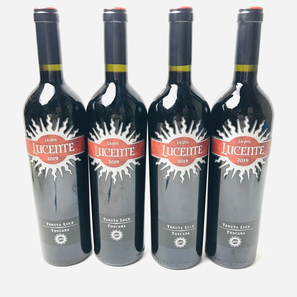 ICH【未使用品】 未開栓 LUCENTE ルチェンテ 2019 赤ワイン 750ml 14% イタリア トスカーナ 4本セット 〈214-230615sm-1-ICH〉