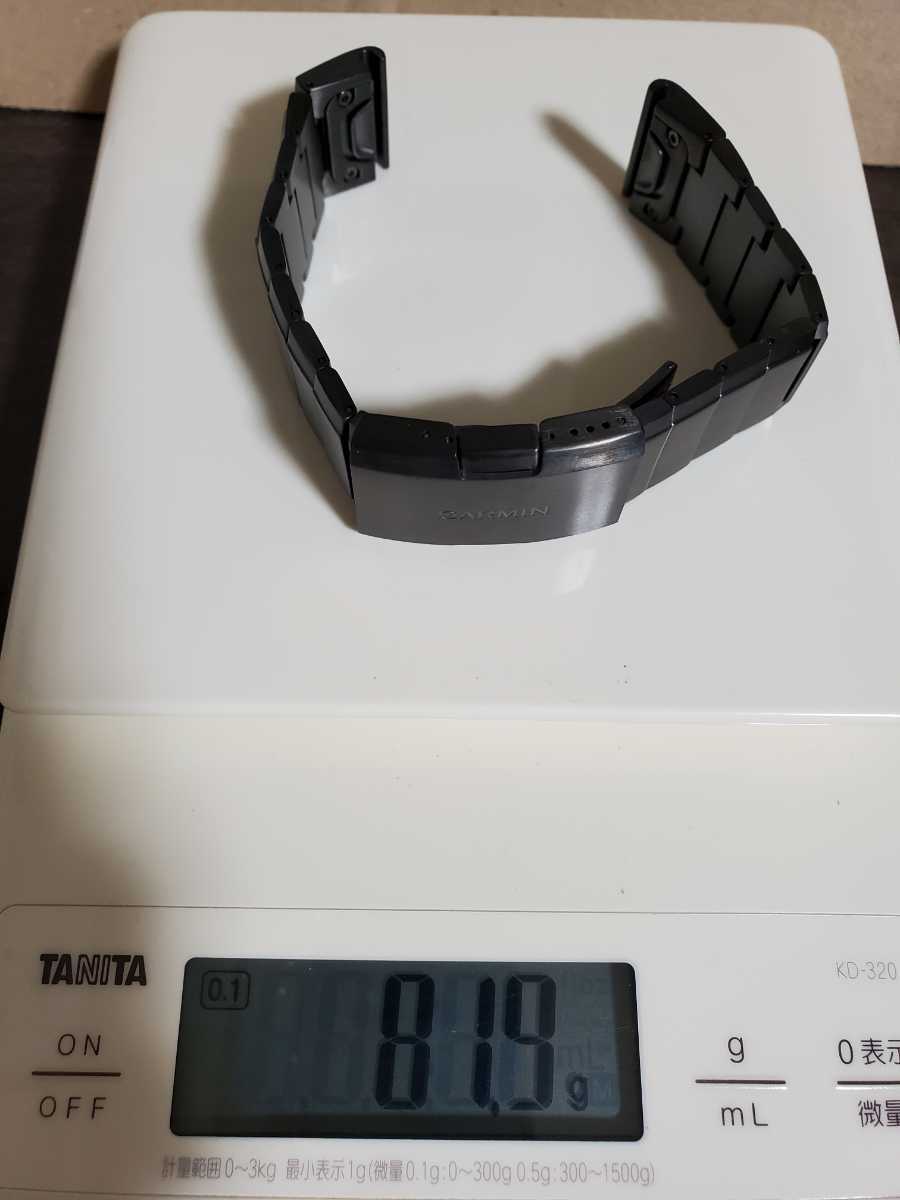 GARMIN 22mm 22ミリ 22 純正 チタン ベルト バンド Fenix 7 6 5