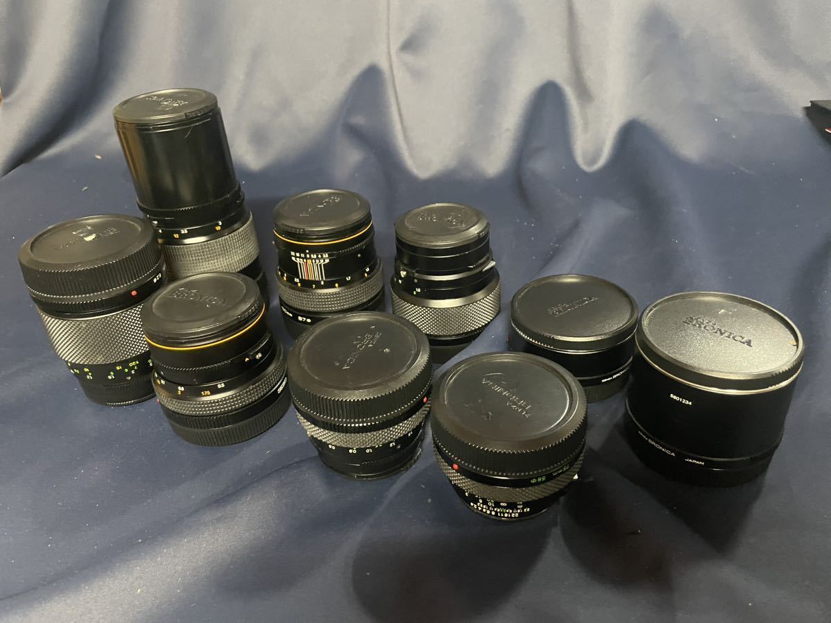 ゼンザブロニカ カメラ＆レンズセット ジャンク ZENZA BRONICA カメラレンズ 色々 セット 現状品 ブロニカ レンズ