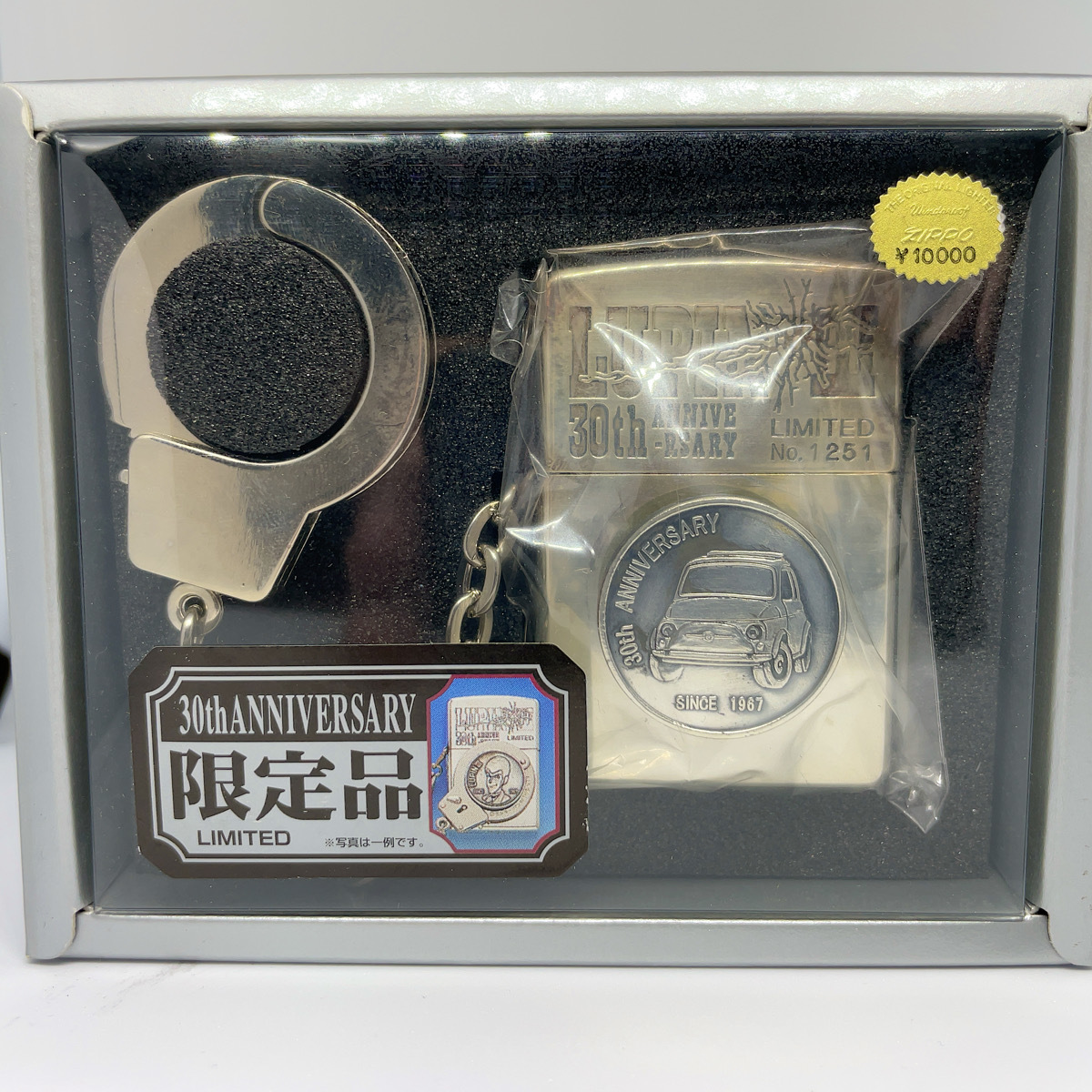 【高品質，人気】 ルパン三世 LUPINⅢ ZIPPO 手錠タイプ フィアット ３０周年記念 限定品 箱付き シリアル№入 ジッポー(アニメーション、ヒーロー)｜売買されたオークション情報、yahooの商品情報をアーカイブ Zippo