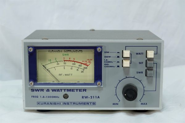クラニシ RW-211A 1.8MHz～1300MHz SWR＆パワー計 HF/50M/144M/430M
