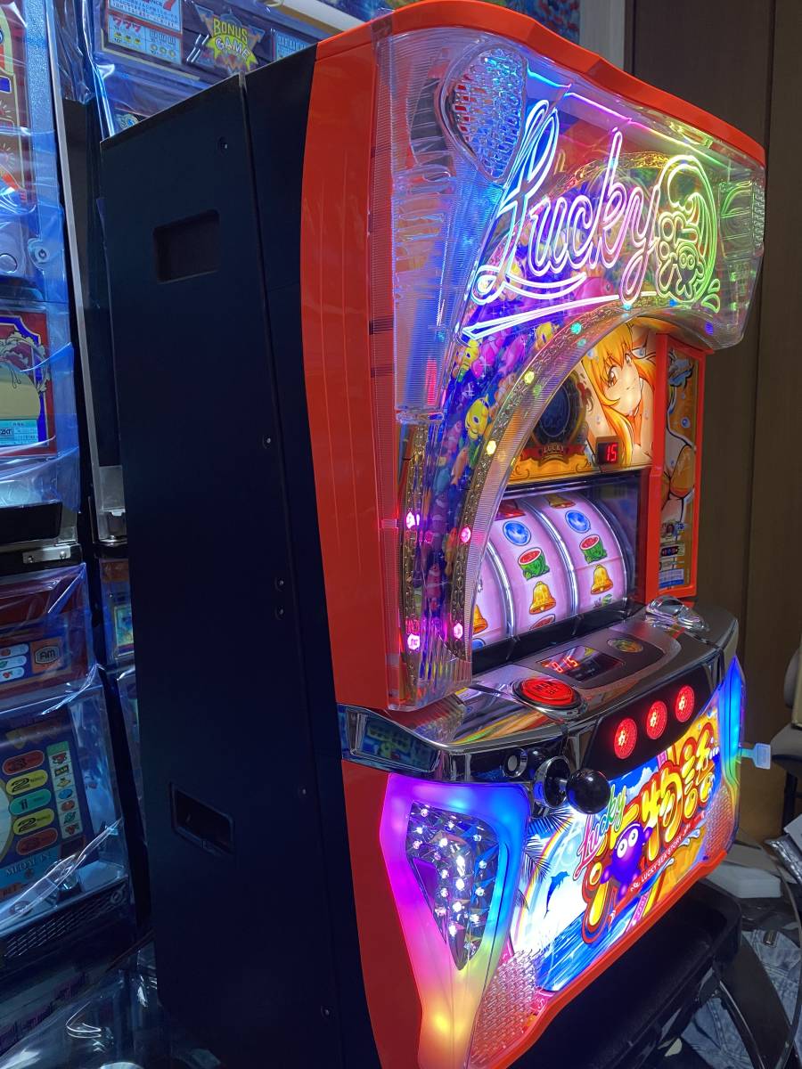 ☆ S lucky 海物語☆ 超美品☆不要機付き☆スロット実機☆パチスロ実機