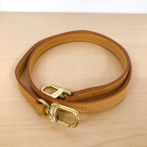 232*LOUIS VUITTON ルイヴィトン レザーショルダーストラップ ヌメ革 レザー 全長100cm 幅1.6cm
