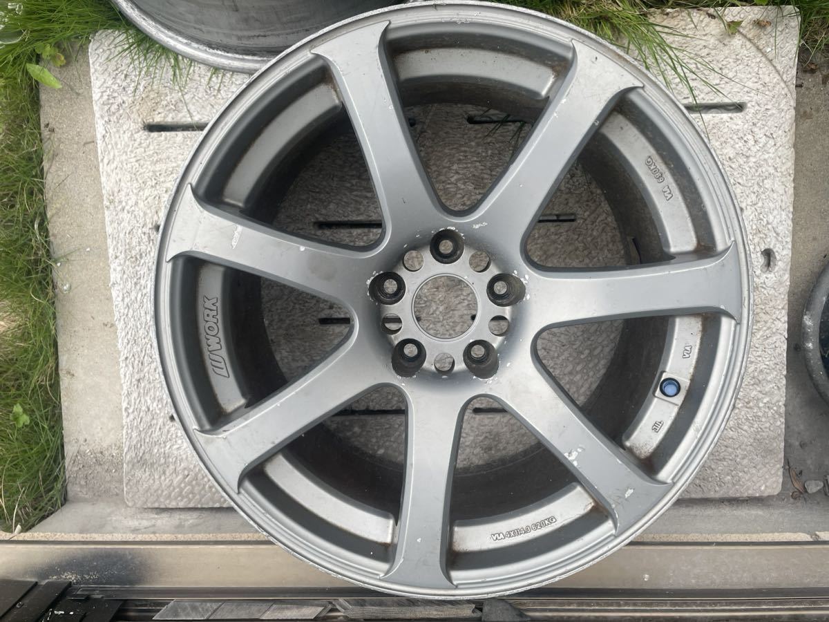 タイヤ、ホイール 【廃盤ホイール】work xt7 9.5j+30 （2本）