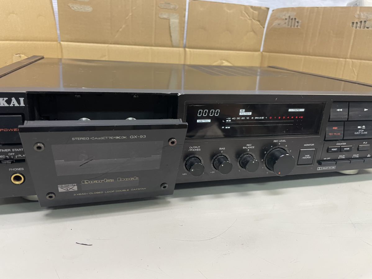 N052/AKAI GX-93 カセットデッキ アカイ ジャンク