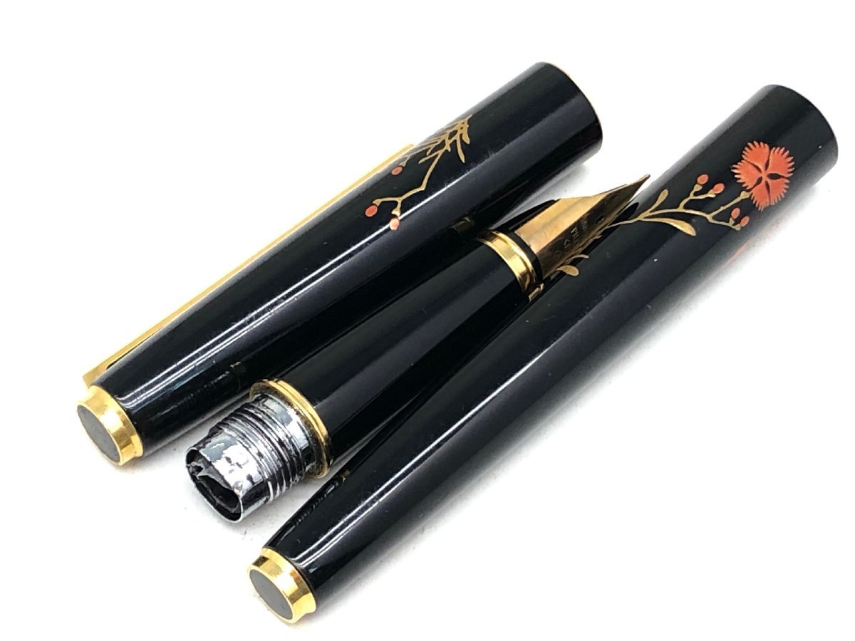 PILOT 蒔絵 國光會 万年筆 ペン先18K-750 F 筆記未確認 現状渡し 中古