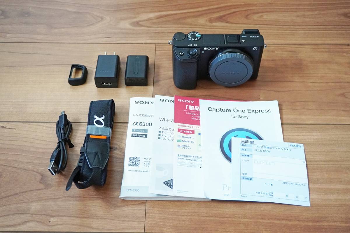 SONY α6300 ILCE-6300 本体！ミラーレス一眼 カメラ ボディ APS-C 動作