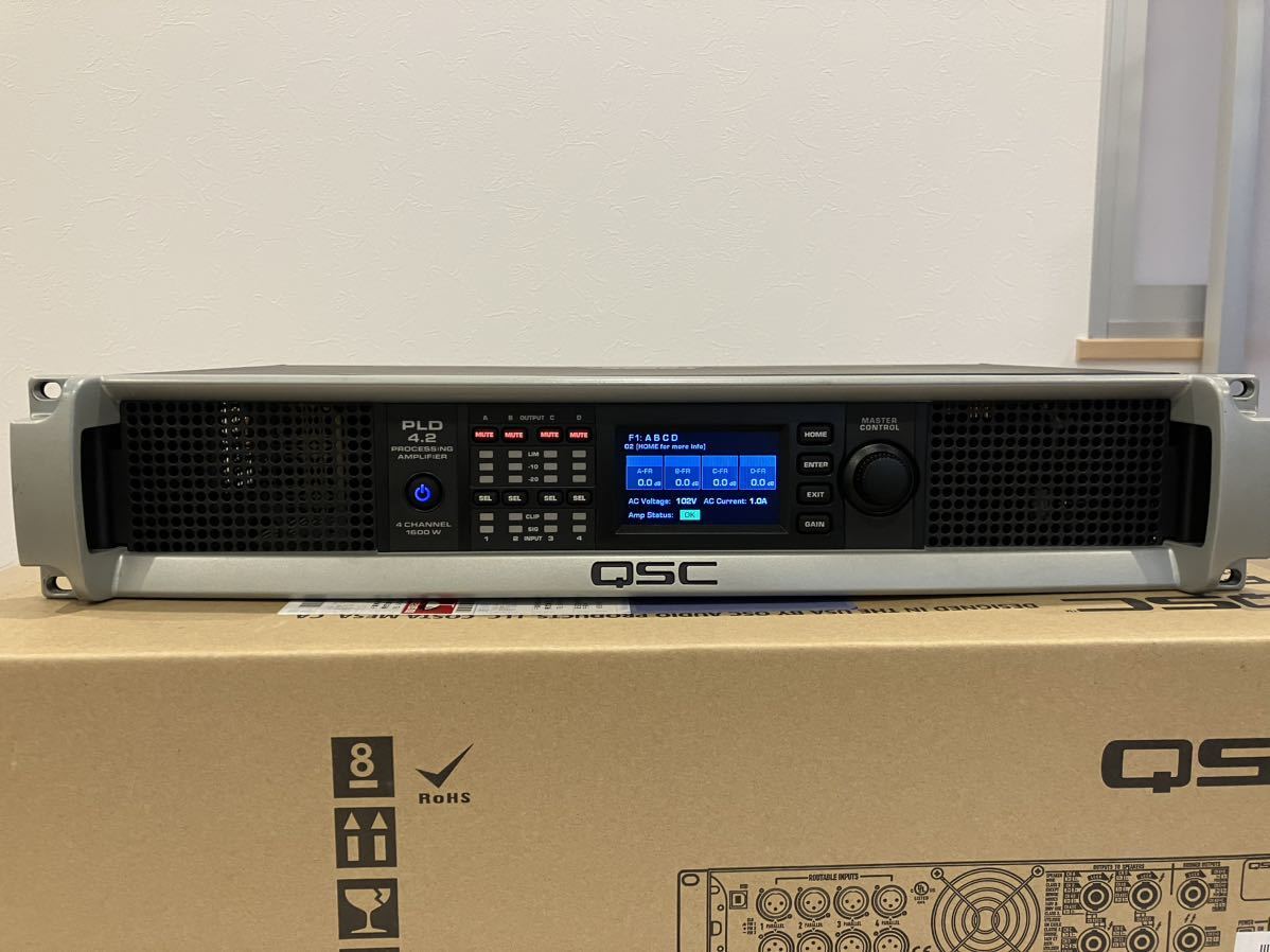 QSC パワーアンプ PLD4.2 PLD 4.2 4ch Amplifier 〈管理番号:K230529