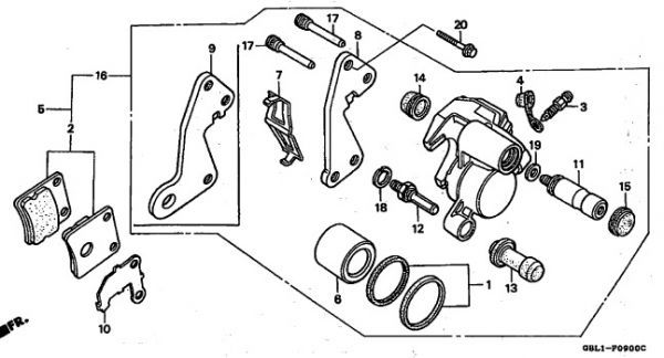 AF35 ZX 純正 フロントフォークOHセット 10点 オイルシール . ピストン