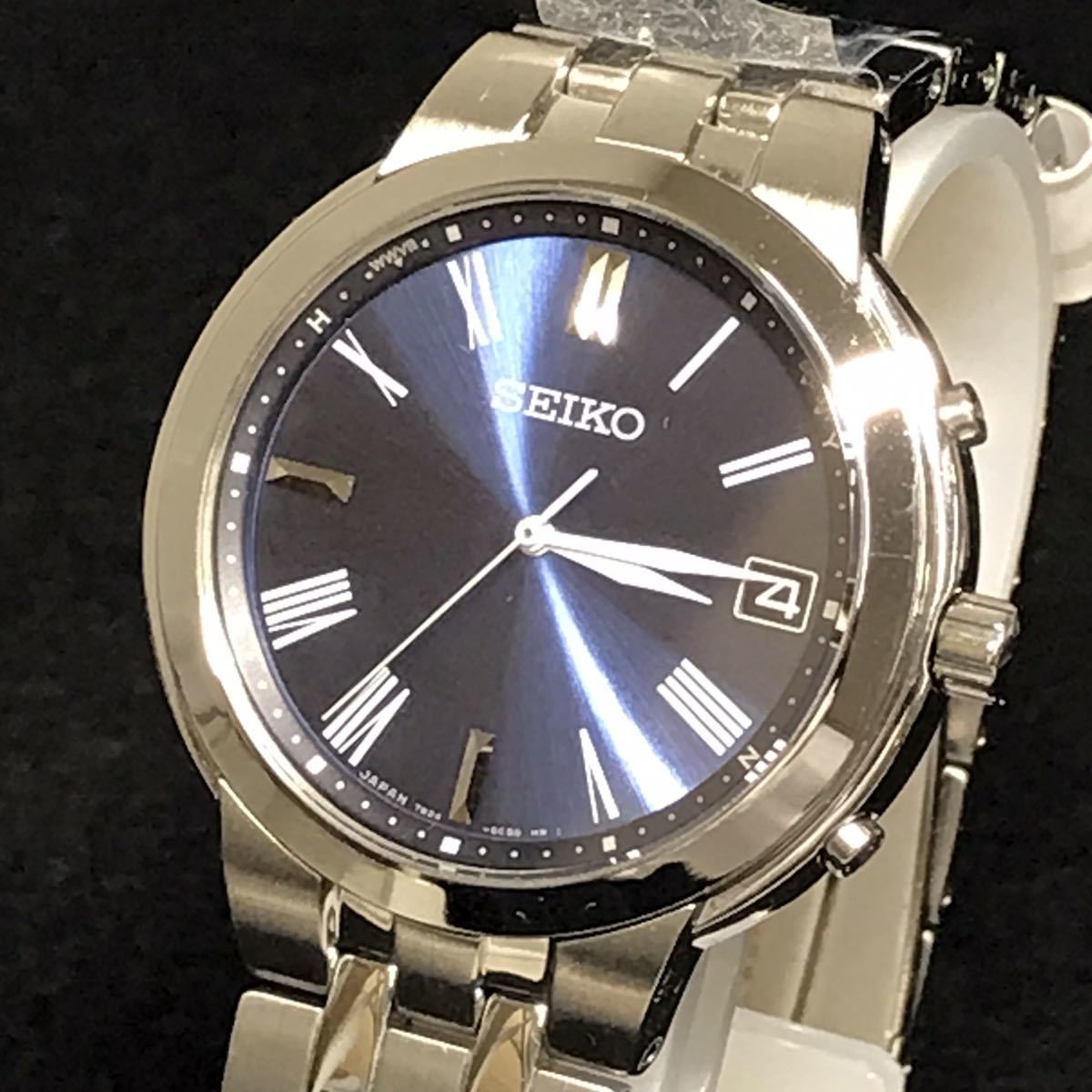 ☆55035 セイコー SEIKO 7B24-0BS0 電波ソーラー SS ステンレス 動作品 