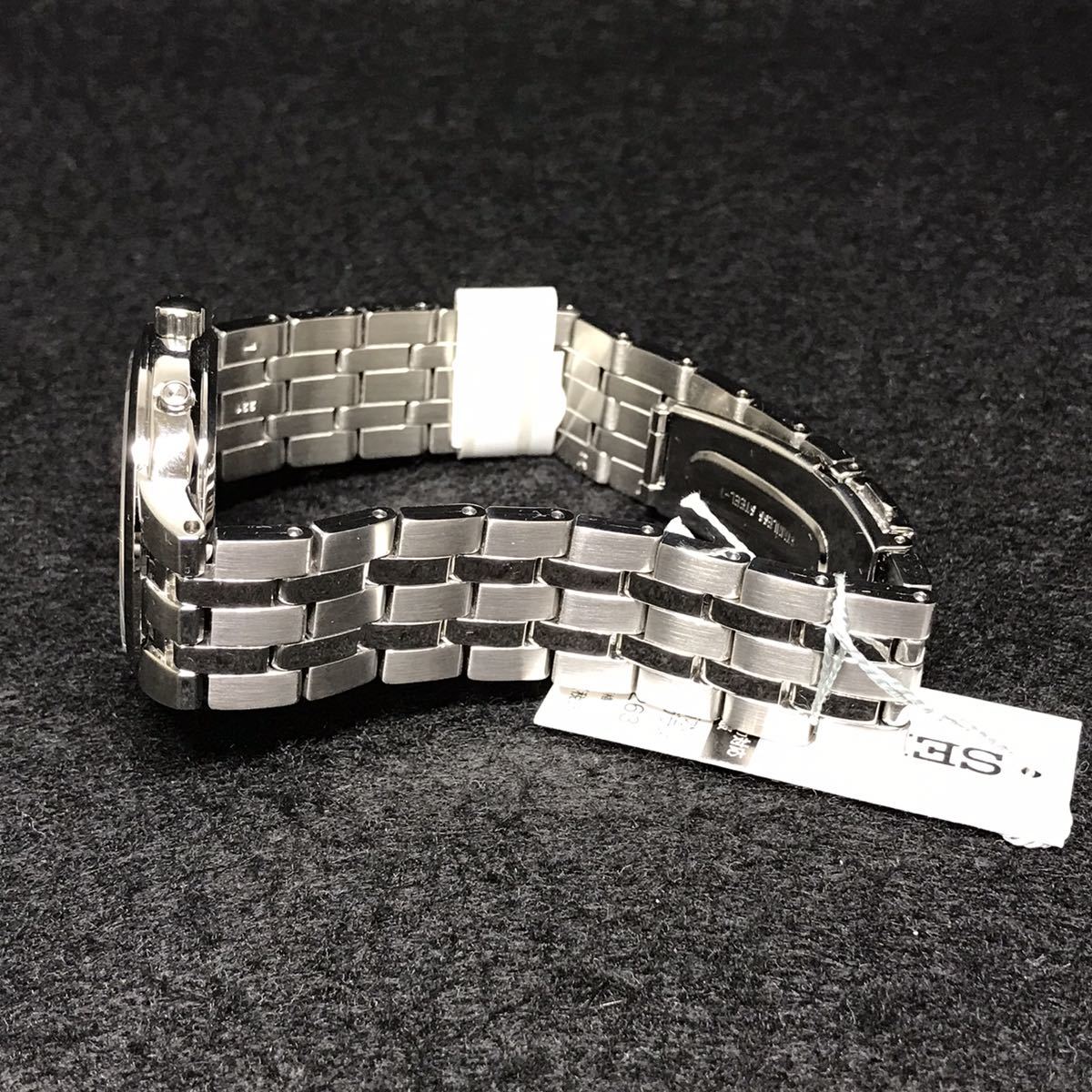☆55035 セイコー SEIKO 7B24-0BS0 電波ソーラー SS ステンレス 動作品 