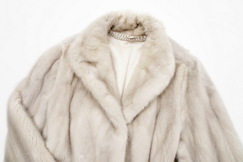 MF2530#パールミンク*MINK*最高級毛皮*リアルファ―*七分袖*ファー