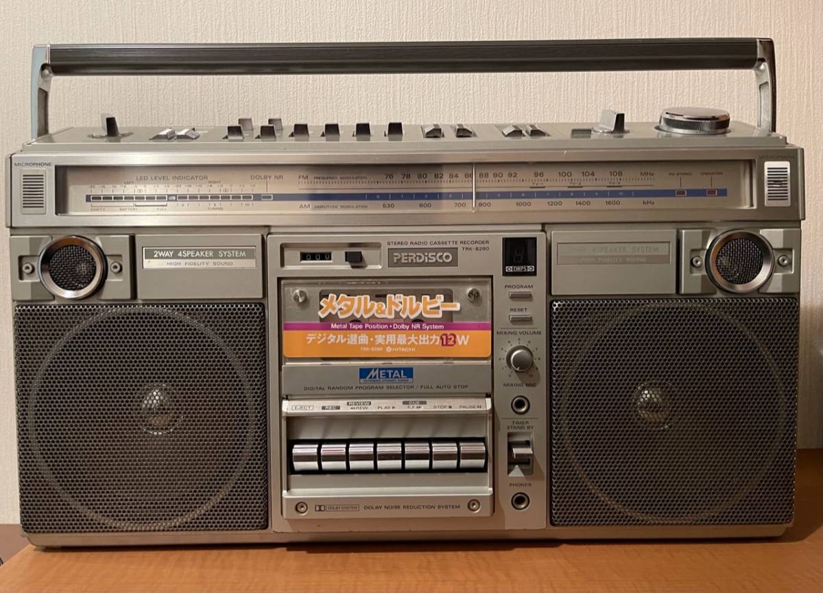 ジャンクHITACHI日立TRK-8280PERDISCOFMAMラジオカセット Yahoo