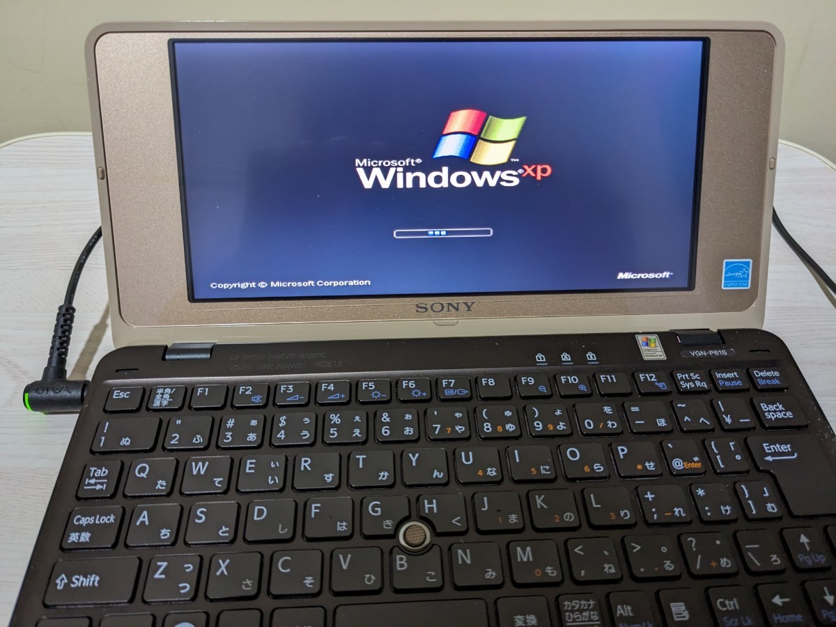 SONY VAIO type VGN-P61S ゴールド Windows XP