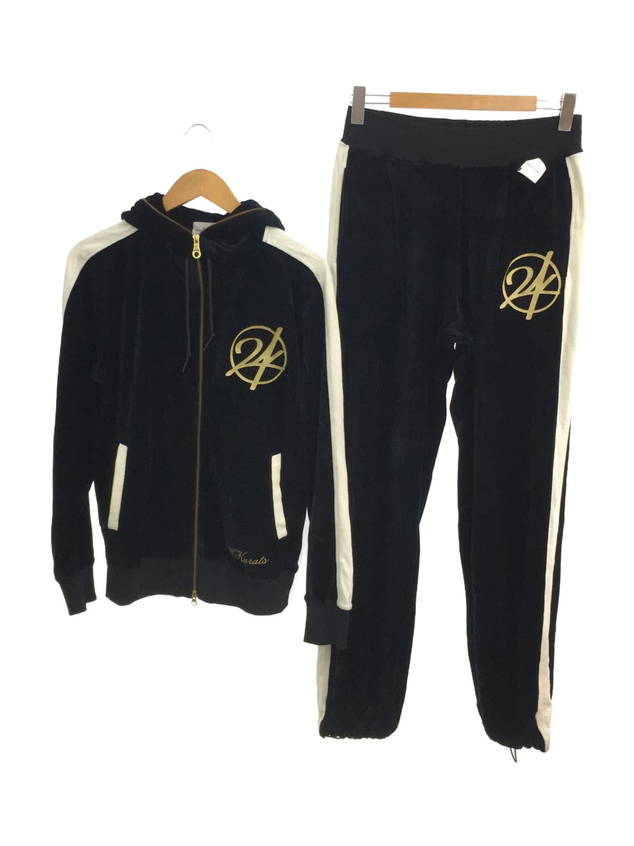 24karats◇セットアップ/M/コットン/BLK/201005