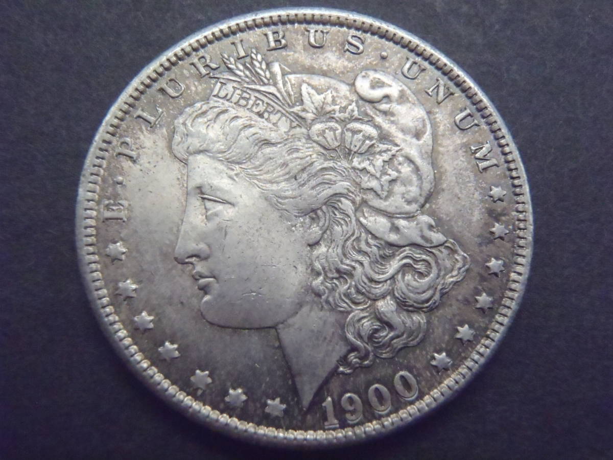 9935☆1900年 アメリカリバティ モルガンダラー 1ドル銀貨☆約26.7g 