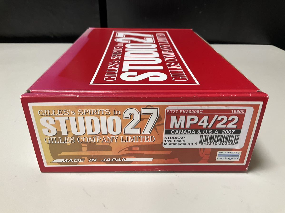 ◎STUDIO27 スタジオ27 1/20◎マクラーレン MP4/22 カナダ&アメリカGP 