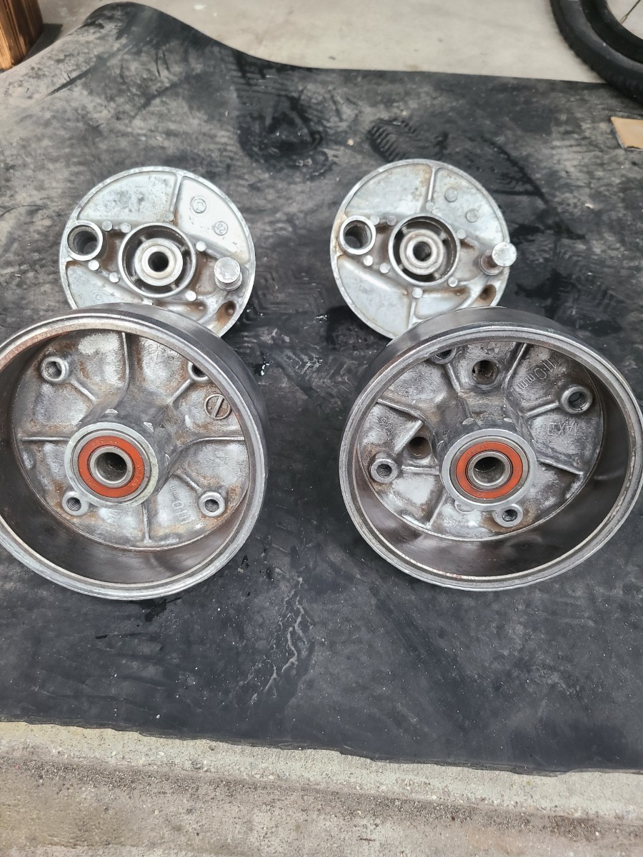 4L モンキー ハブ前後セット 純正 当時物 4mini カスタム 5Lモンキー