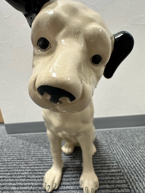 23266☆ビクター犬 インテリア 陶器 大 置物