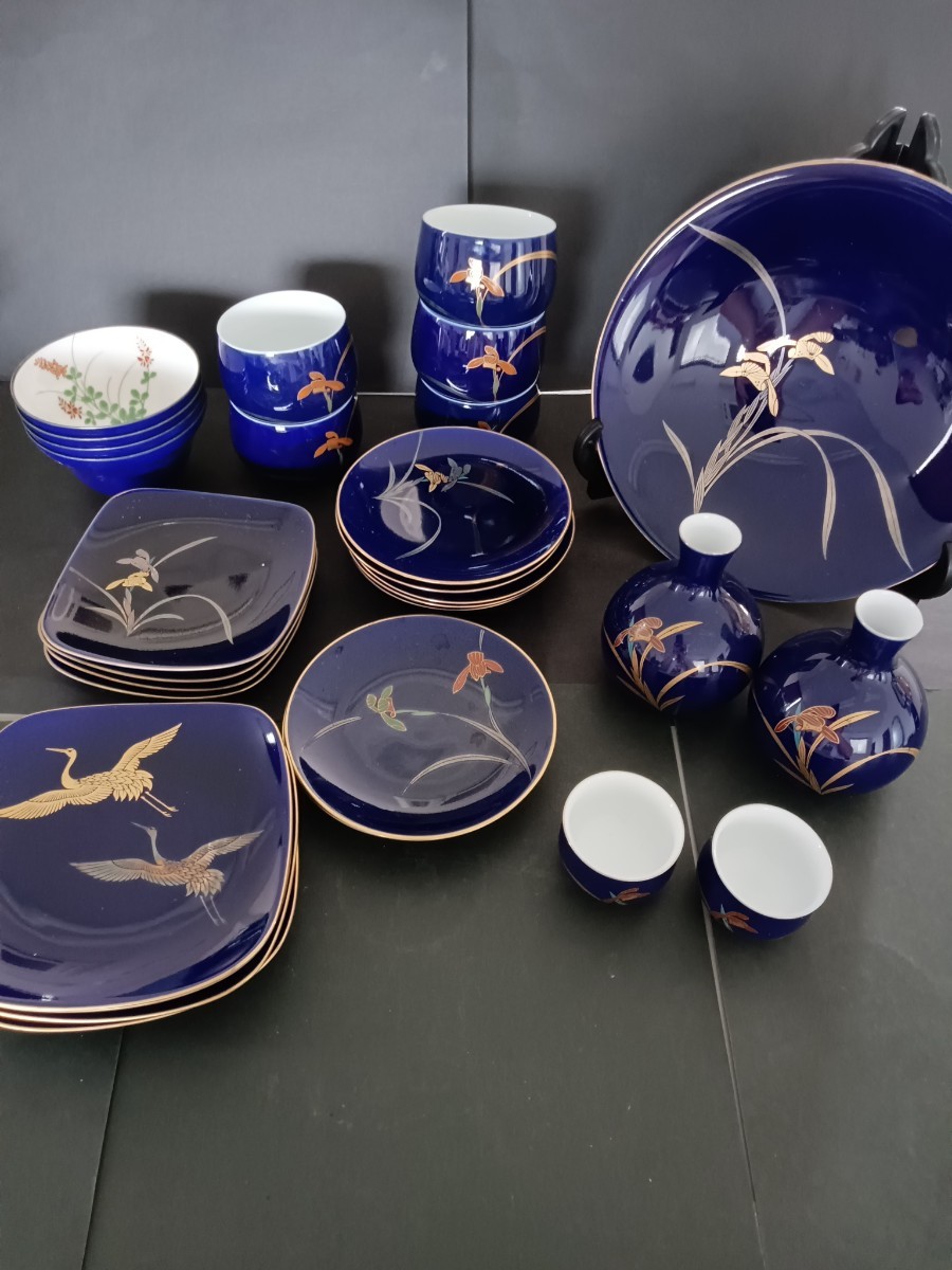 香蘭社 和食器 湯呑 食器セット お酒ぐい呑み 中古美品セットまとめ売り買得