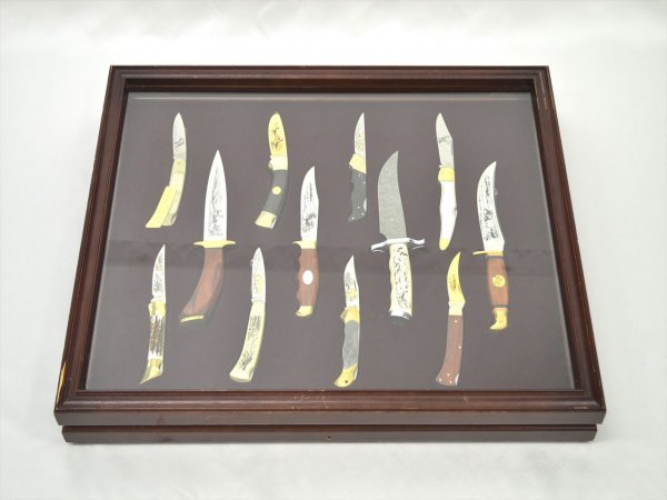 KM478 現状品 SOLINGEN ゾーリンゲン 額装ナイフ 12本セット 大自然の