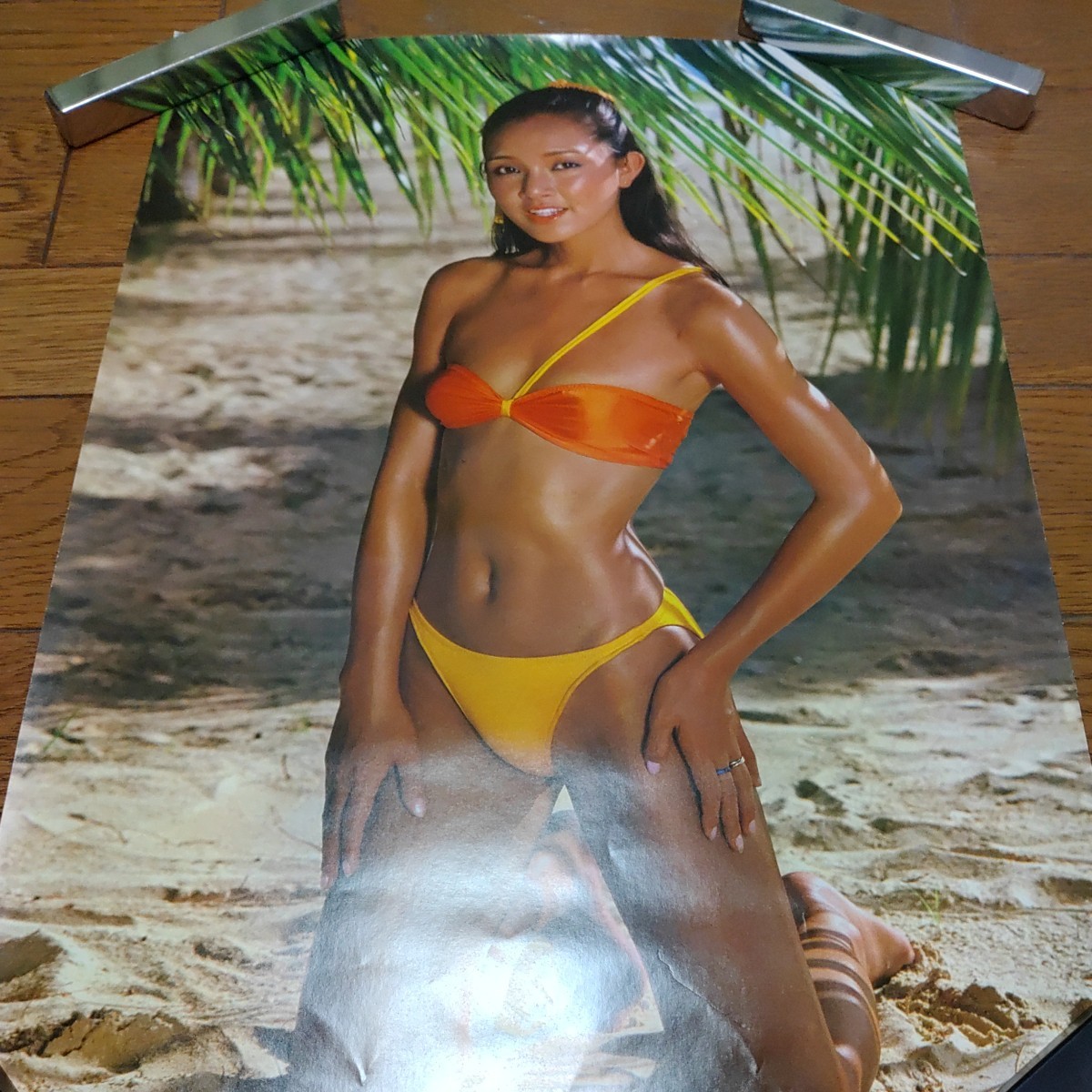 水着キャンペーンガール カレンダー ポスター 4枚 当時物 約43cm×31cm