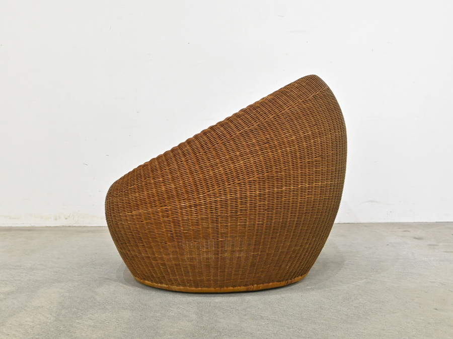 希少色 剣持勇 ヤマカワラタン ビンテージ ラタン スツール