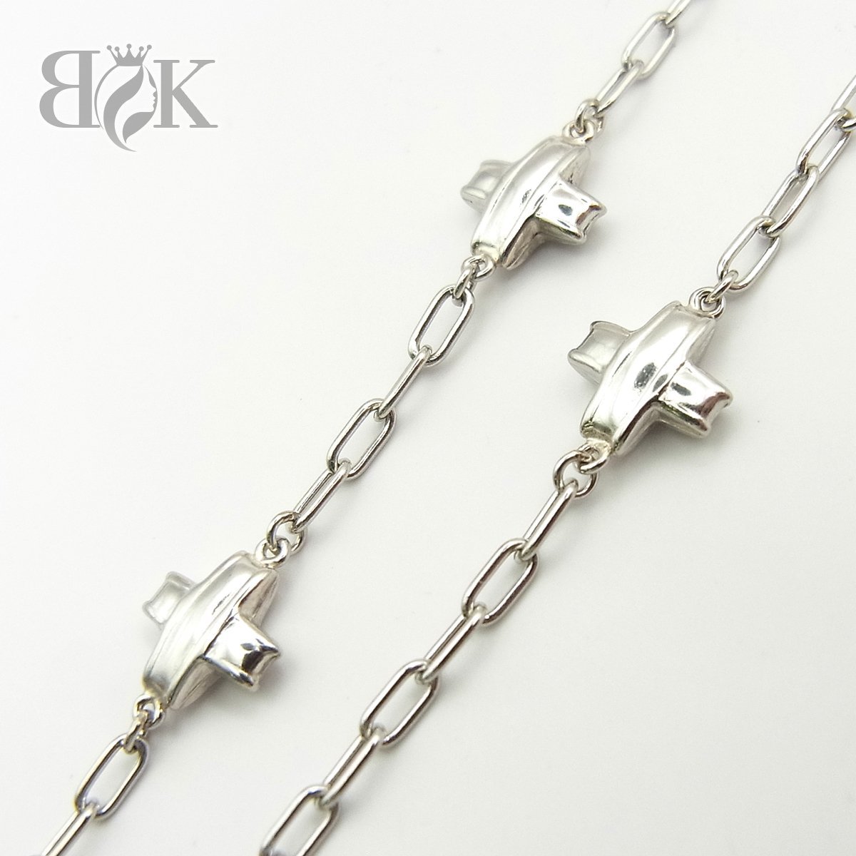 PT850 クロスネックレス 7.6g 長さ：約42cm クロス幅：約8.2mm プラチナ ∞