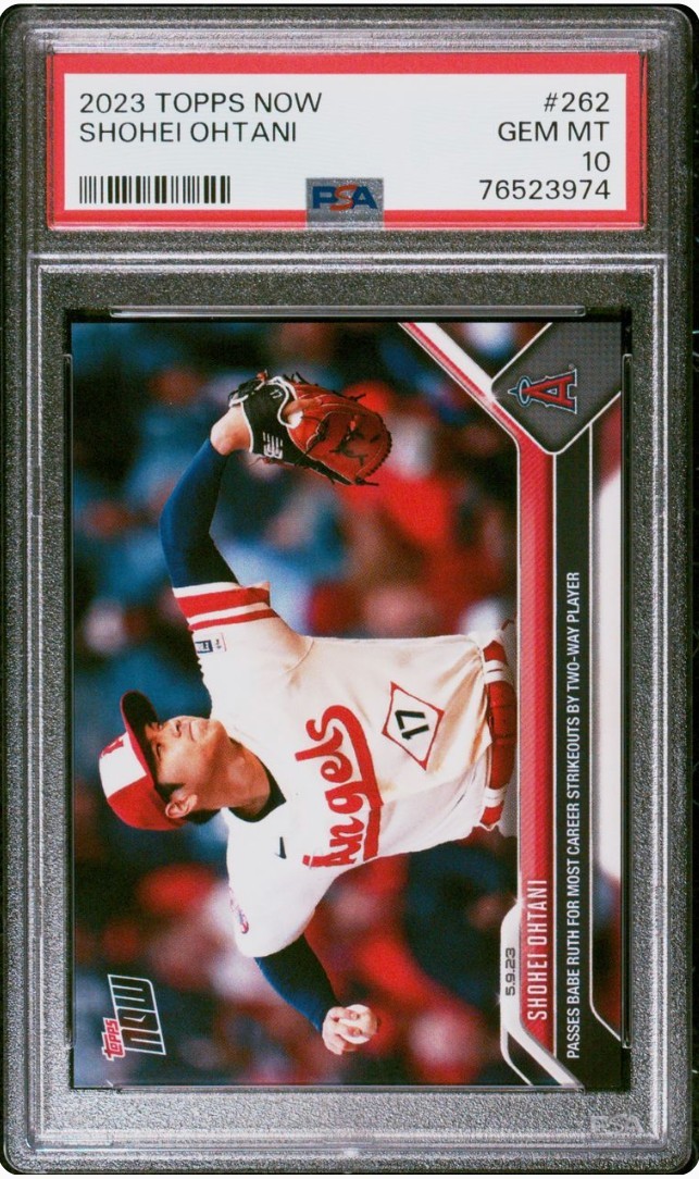 PSA9】Topps BOWMAN 2019 大谷翔平 リフラクターカード プリントサイン