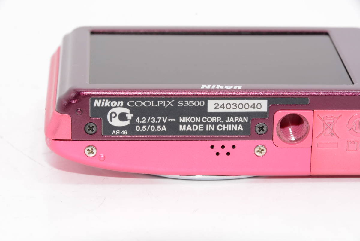 外観特上級】Nikon ニコン COOLPIX S3500 デジタルカメラ #t4658