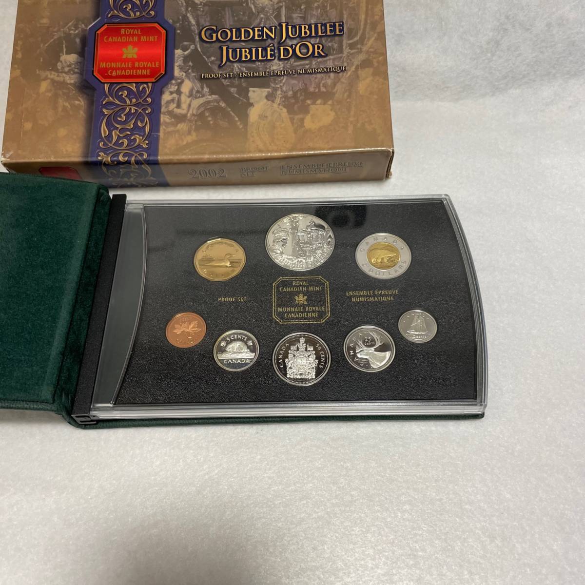 2002年 カナダ貨幣 プルーフセット ⁄ Golden Jubilee 8枚 - メルカリ