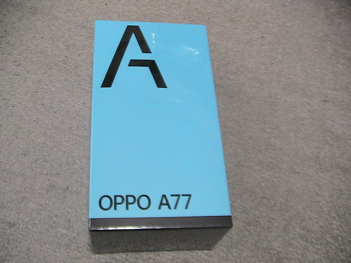OPPO A77 ブラック　未開封　新品　NO.452
