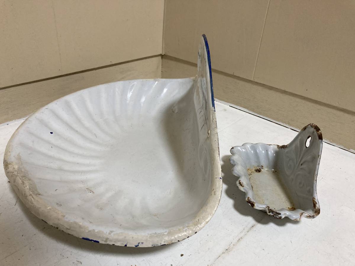 フランスアンティークJapy Frères エナメル製トレイ ホーロー