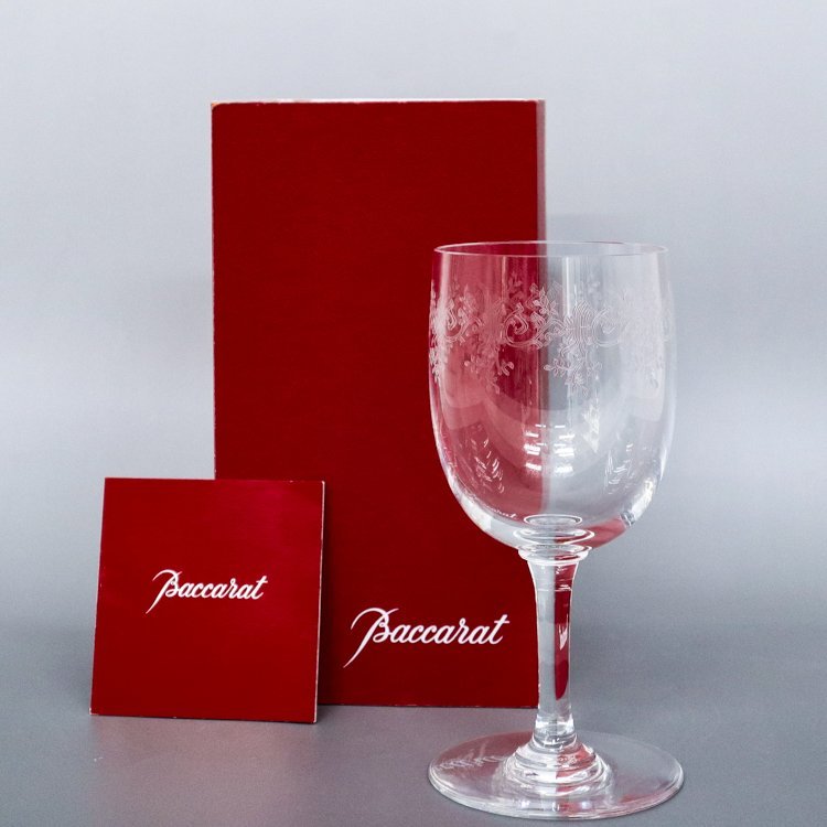 未使用に近い☆ Baccarat バカラ ワイングラス ペア 箱付き シールなし 