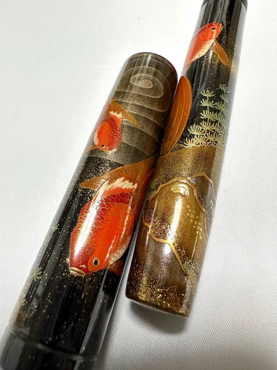 ■ ナミキ エンペラー 金魚 ５０号 千田正樹作 大型蒔絵 万年筆 パイロット NAMIKI ■_4