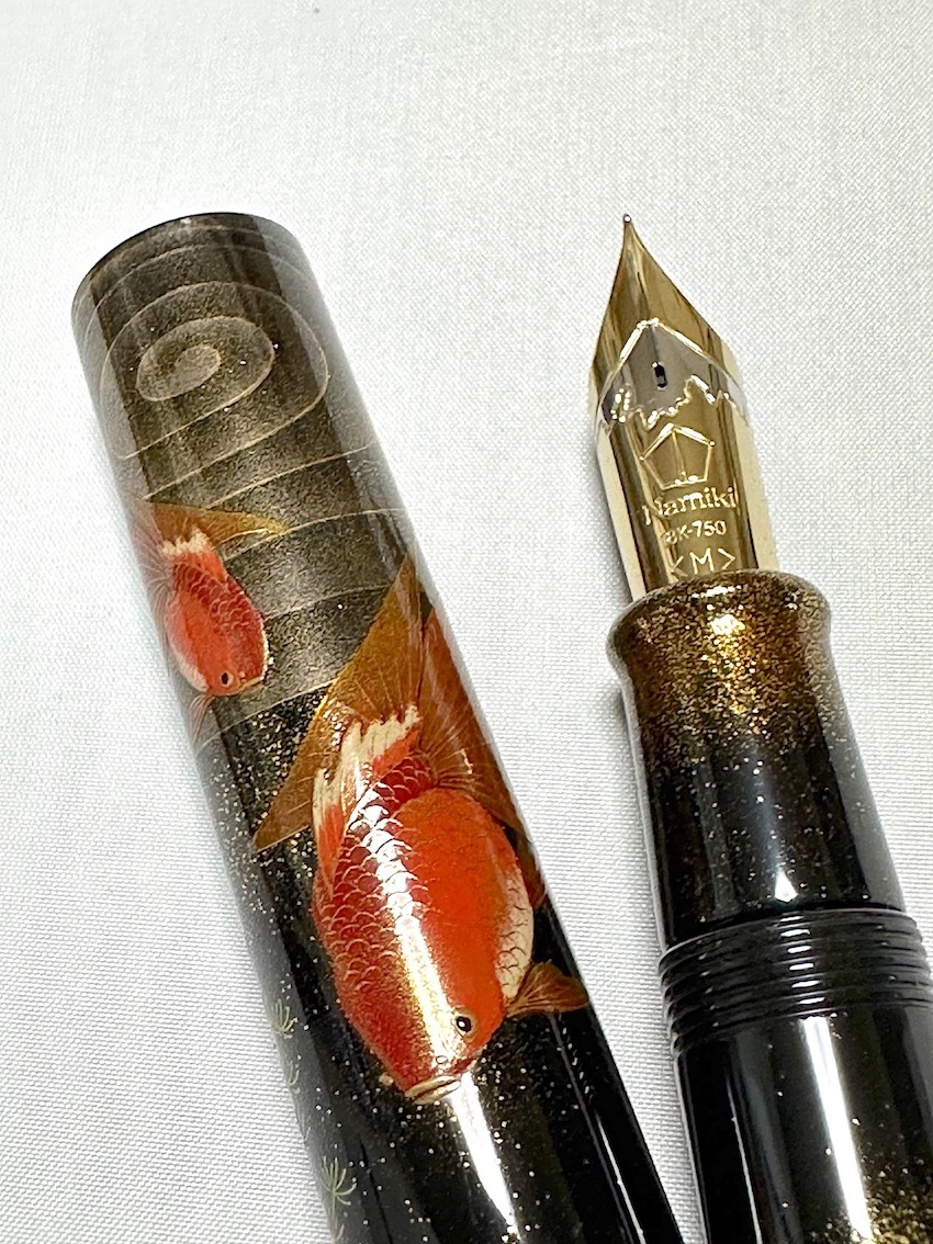 ■ ナミキ エンペラー 金魚 ５０号 千田正樹作 大型蒔絵 万年筆 パイロット NAMIKI ■_6