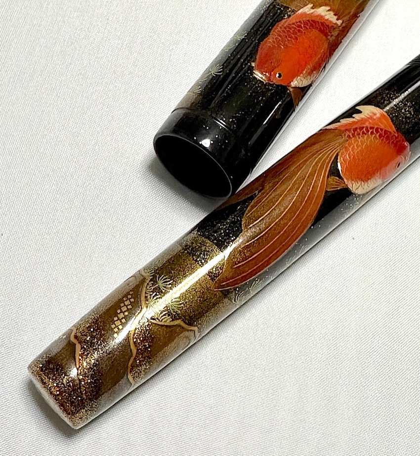 ■ ナミキ エンペラー 金魚 ５０号 千田正樹作 大型蒔絵 万年筆 パイロット NAMIKI ■_7