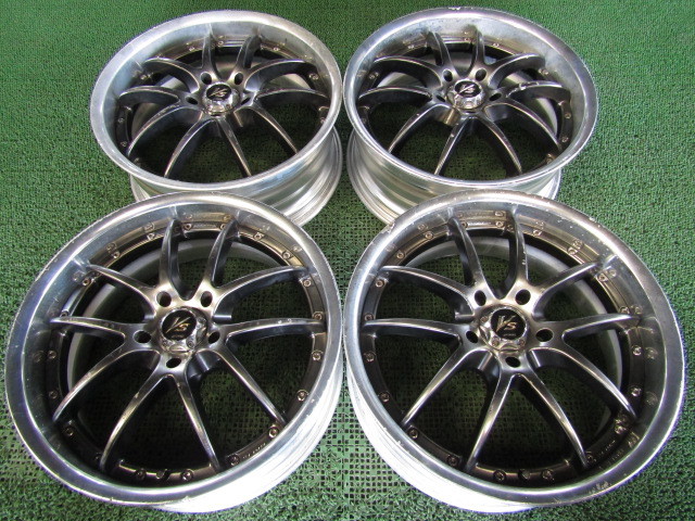 WORK 18x7.5JJ ホイール PCD114.3 VSKF 1本のみ WORK vskf 18インチ7.5