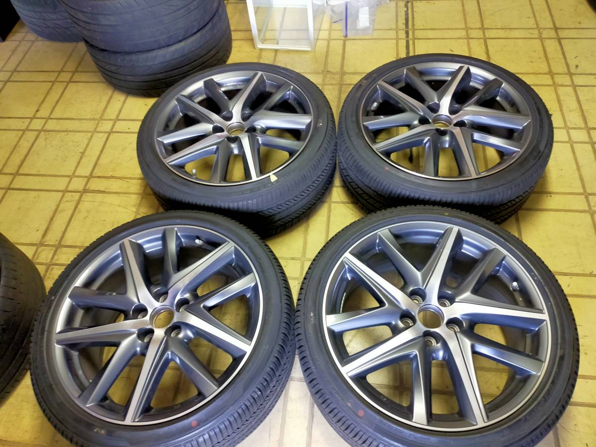 溝あり レクサス GS Fスポーツ 純正 4WD 前後同サイズ 235ー
