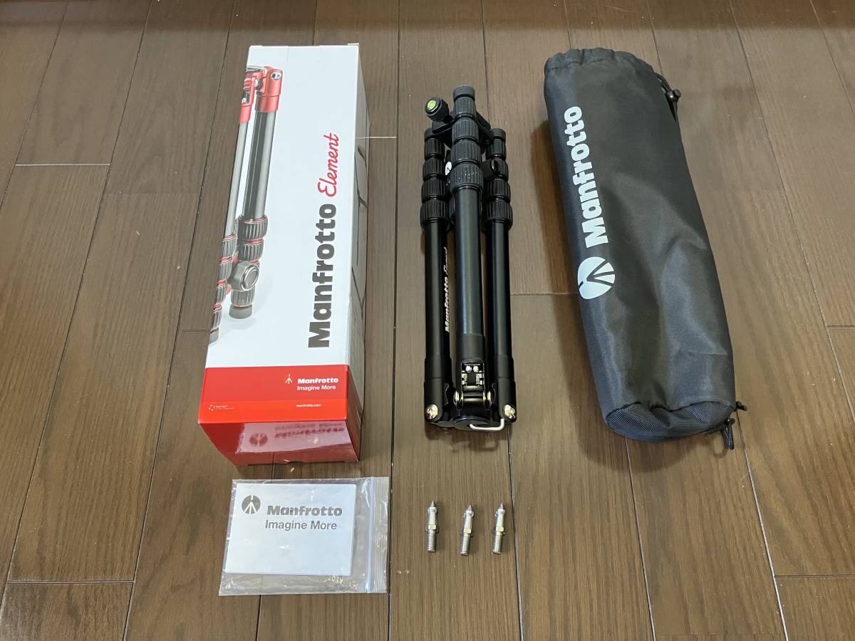 Manfrottoトラベル三脚「MKELES5BK-BH」ブラック