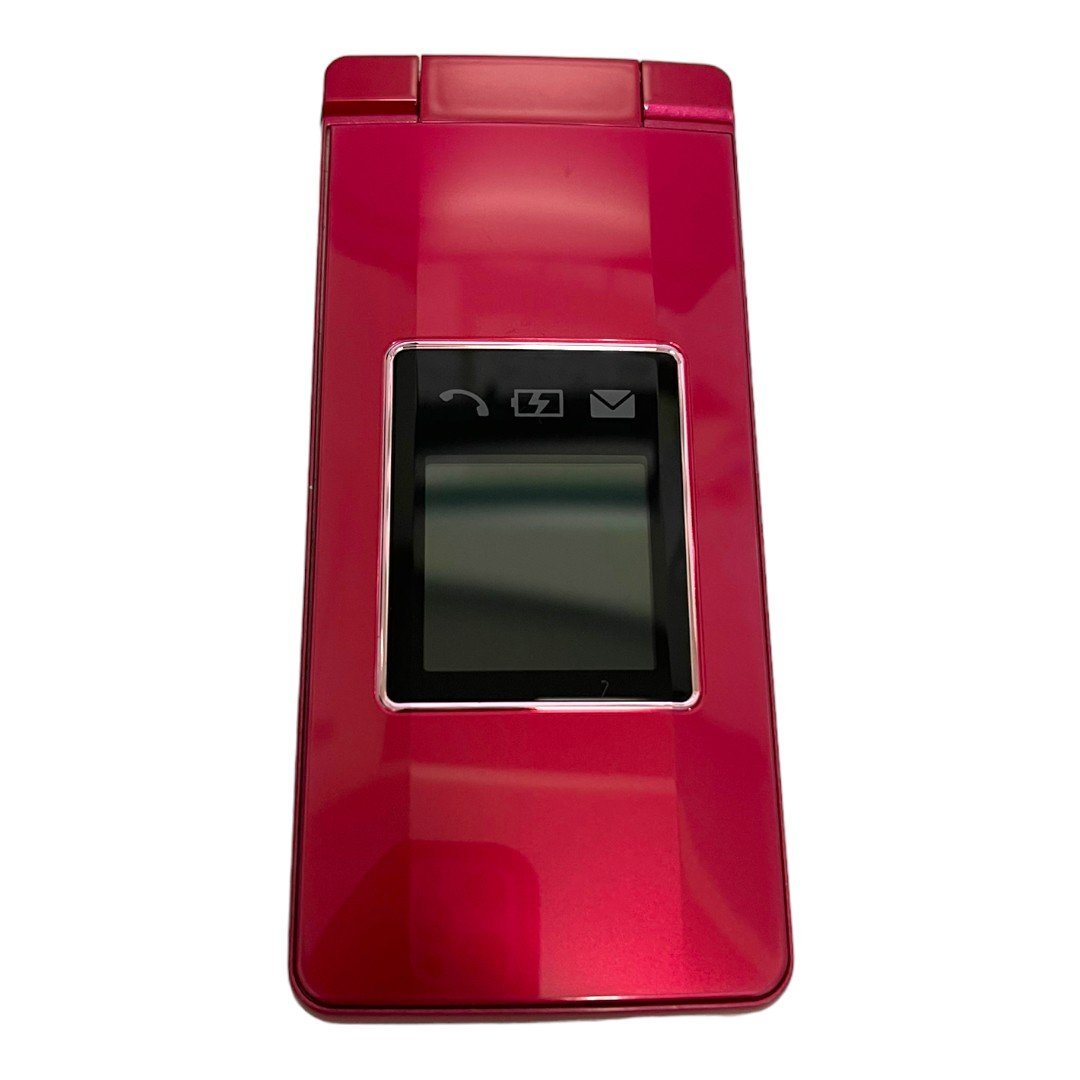 中古品】初期化済み ソフトバンク NP807SH ピンク ガラケーかんたん