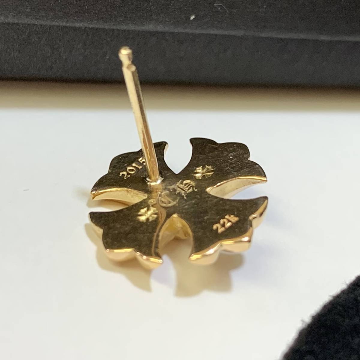 クロムハーツ CHROME HEARTS スタッド ラージ CHプラス ピアス 22K