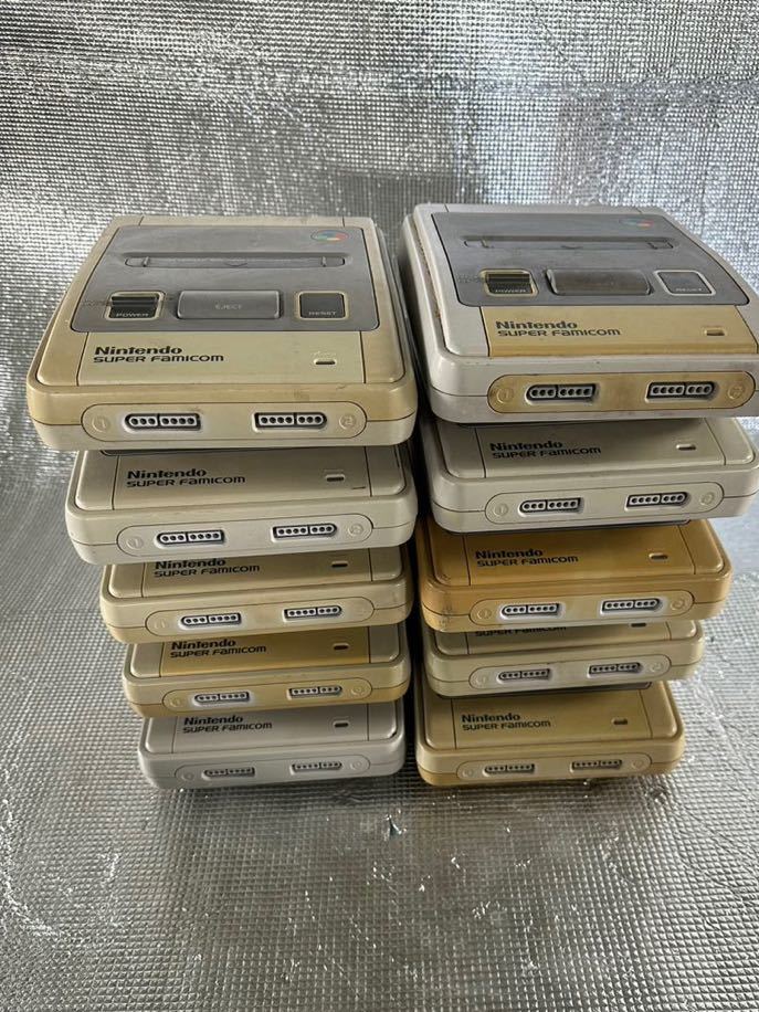 任天堂スーパーファミコン スーファミ 本体 10台 まとめ売り　SHVC-001 ジャンク品