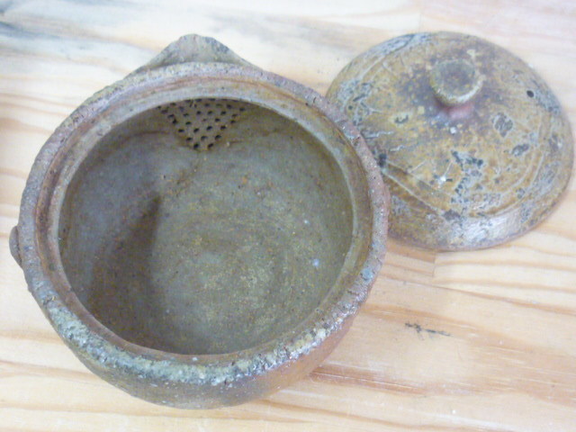 煎茶道具 名工作品 備前焼 在銘 金井春山 西村春湖 備前宝瓶