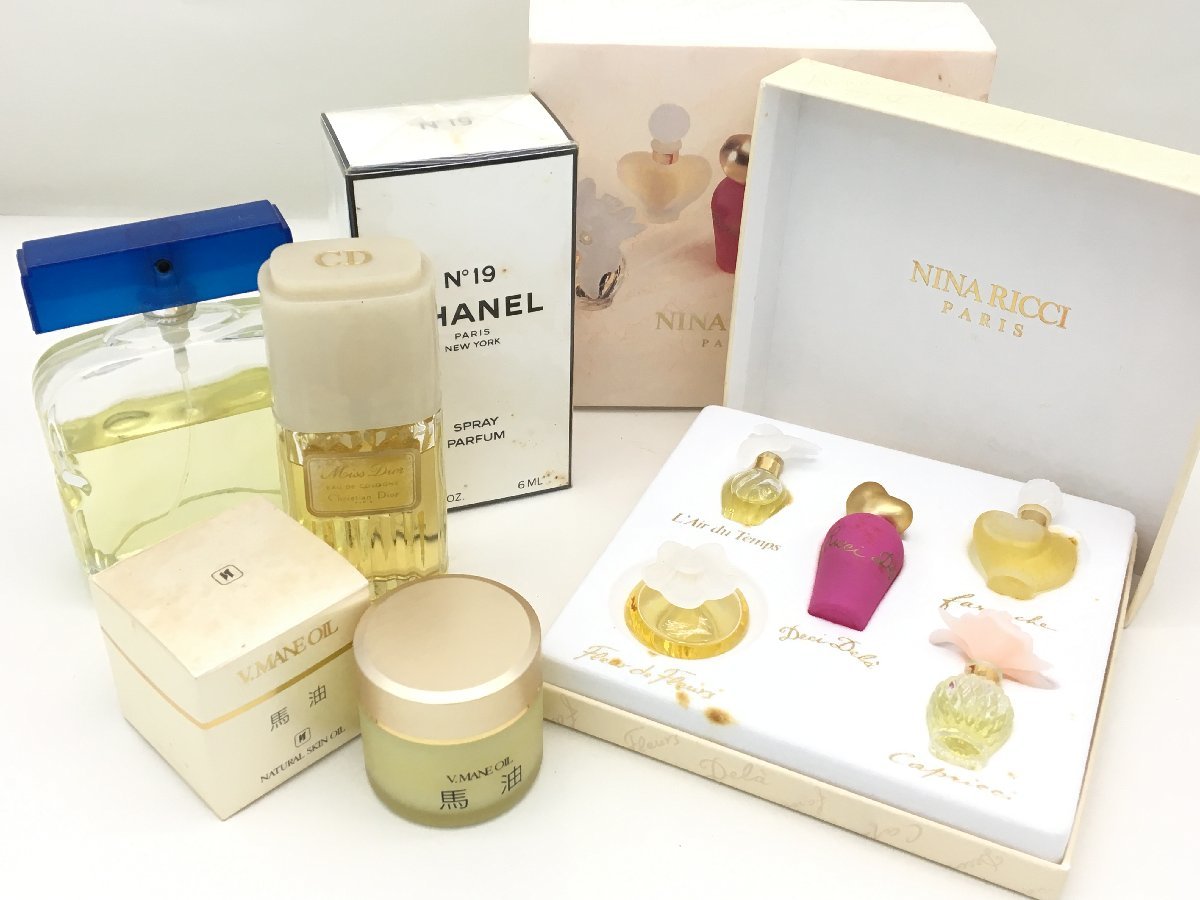 シャネル N°19/ディオール ミスディオール 他 オードトワレ パルファム など 香水 まとめ 中古【UW070437】