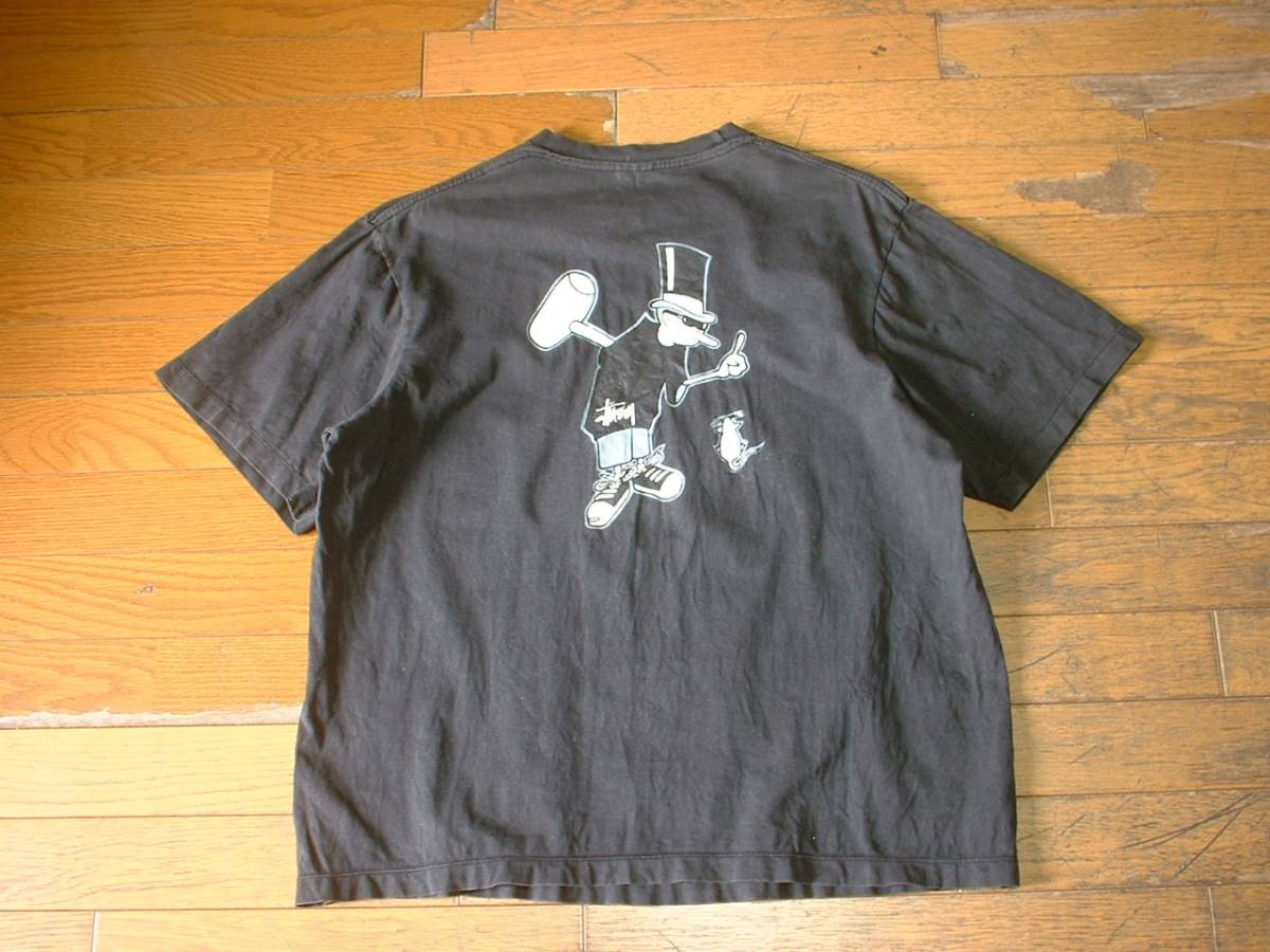 90s 黒タグ OLD stussy Tshirt 90s old STUSSY 