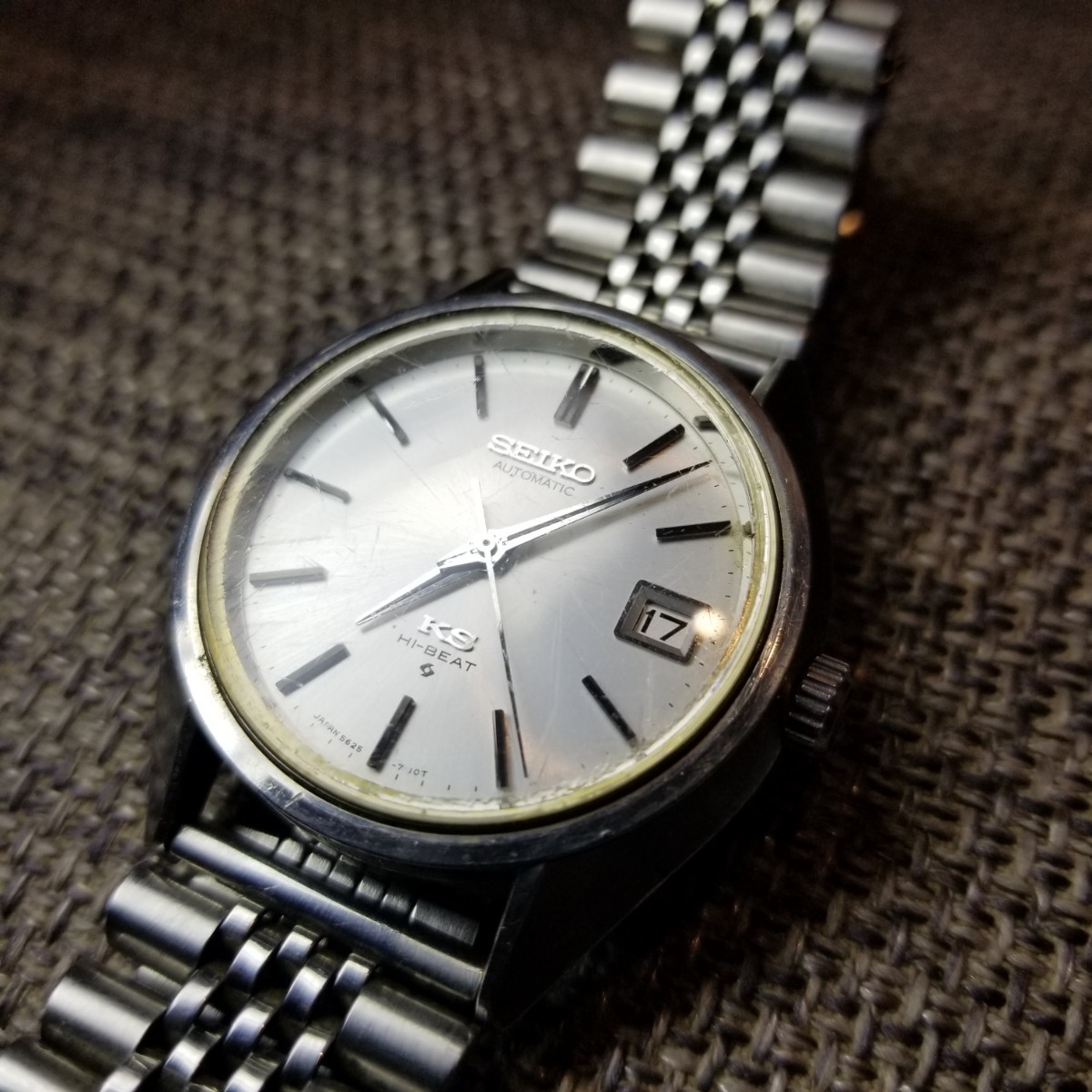 希少 SEIKO AUTOMATIC KS HI-BEAT自動巻き腕時計 稼働品